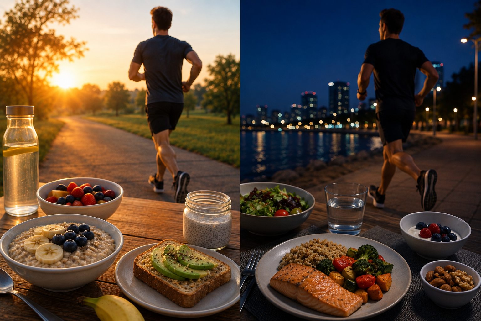 Alimentación Para Entrenamientos Matutinos y Nocturnos